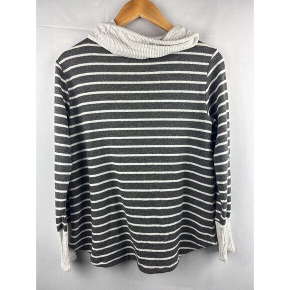 Pink Clover Womens Striped Cowl Neck Sweater Medium - Picture 3 of 3